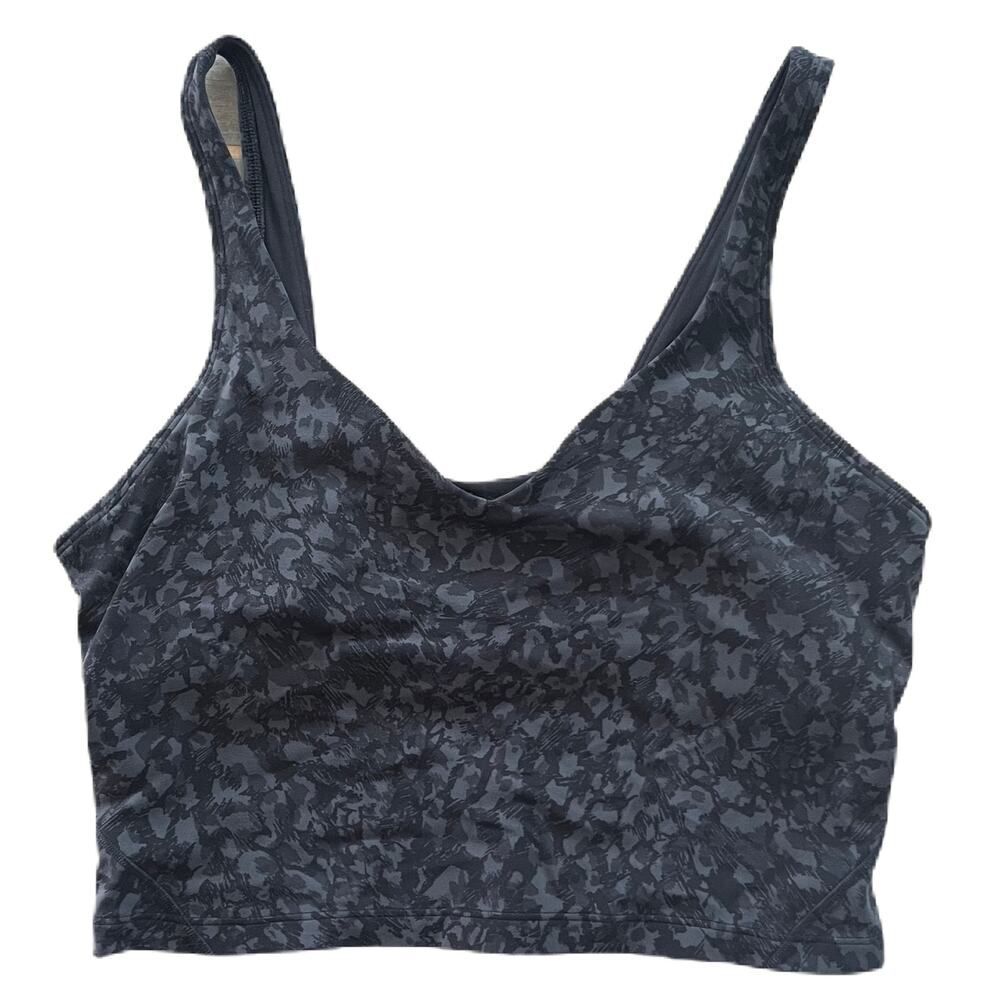 Lululemon Align Tank Wild Thing Camo Deep Coal Multi Size 10